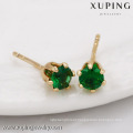 91282 Xuping hot sale 18k jewelry stud earring with one big zircon